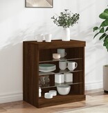 VidaXL Dressoir met LED-verlichting 60,5x37x67 cm bruineikenkleurig