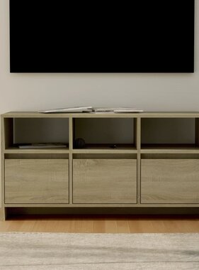 vidaXL Tv-meubel 102x37,5x52,5 cm spaanplaat sonoma eikenkleurig