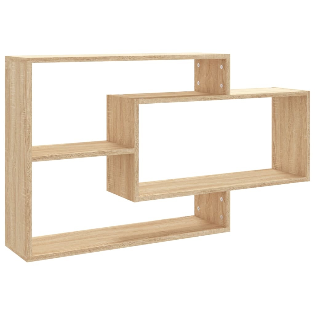 vidaXL Wandschappen 104x20x58,5 cm bewerkt hout sonoma eikenkleurig