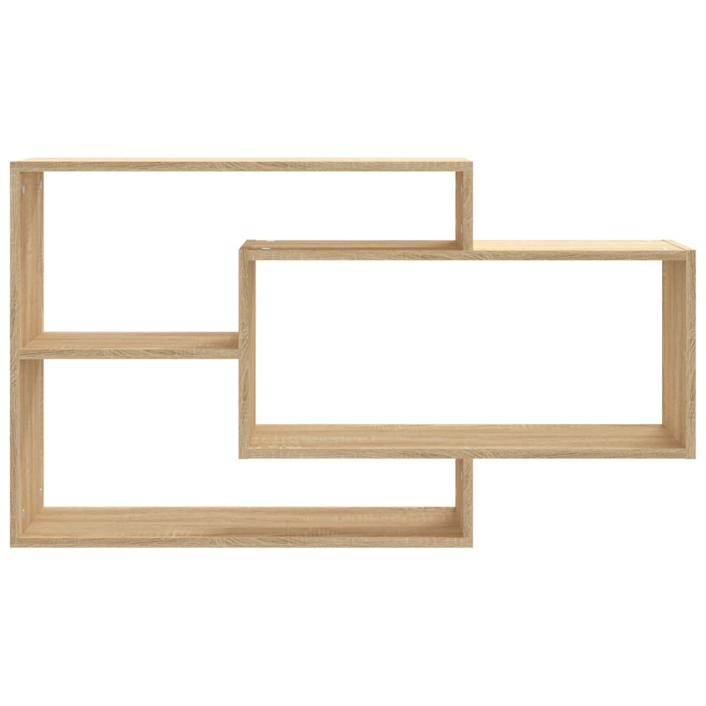 vidaXL Wandschappen 104x20x58,5 cm bewerkt hout sonoma eikenkleurig