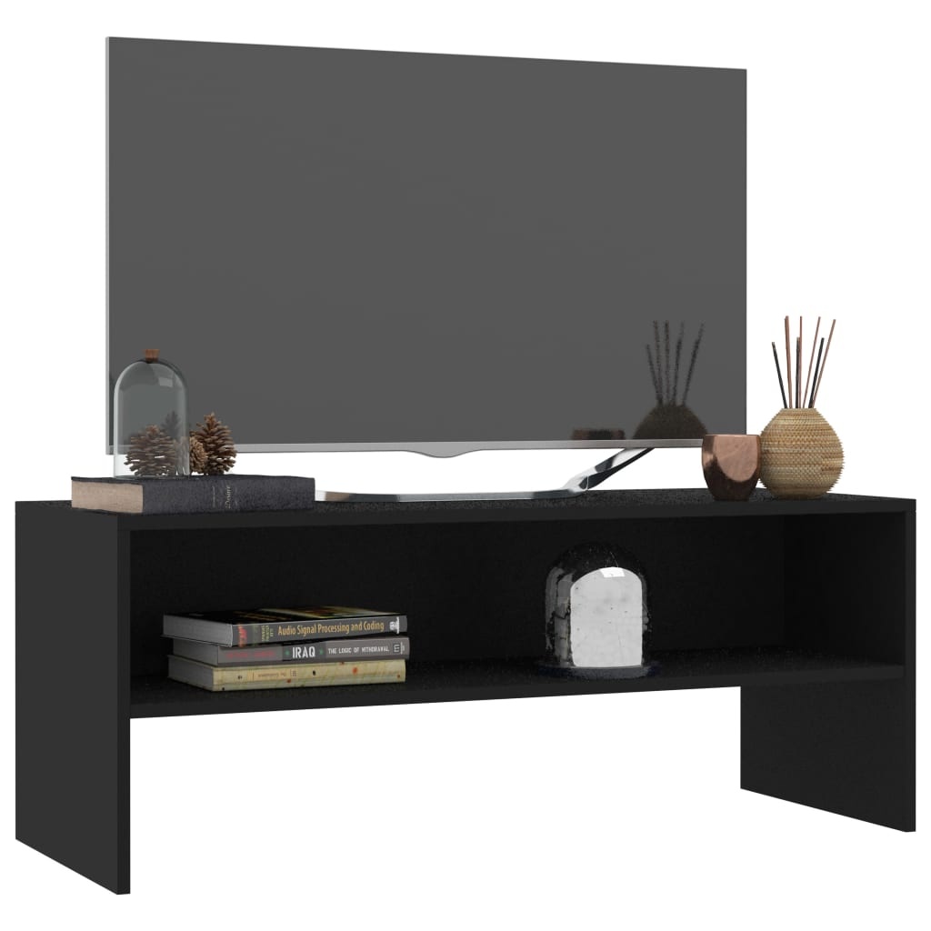 vidaXL Tv-meubel 100x40x40 cm bewerkt hout zwart