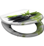 vidaXL Toiletbril met soft-close JASMIN duroplast met print