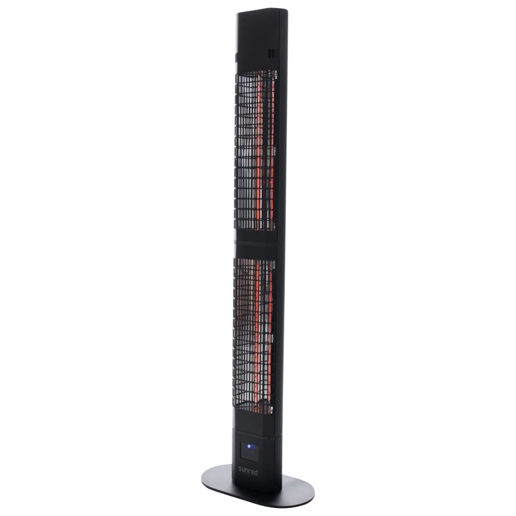 vidaXL Patioverwarmer Royal Diamond Dark 3000 W Rose Gold Carbon zwart