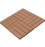 vidaXL WPC Tegels 30x30cm 11 stuks 1m2 bruin