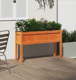 VidaXL Plantenbak met poten 110x31x70 cm grenenhout wasbruin