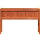 VidaXL Plantenbak met poten 110x31x70 cm grenenhout wasbruin