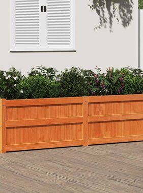 VidaXL Plantenbak 180x50x50 cm massief grenenhout wasbruin