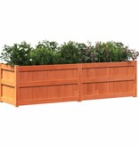 VidaXL Plantenbak 180x50x50 cm massief grenenhout wasbruin
