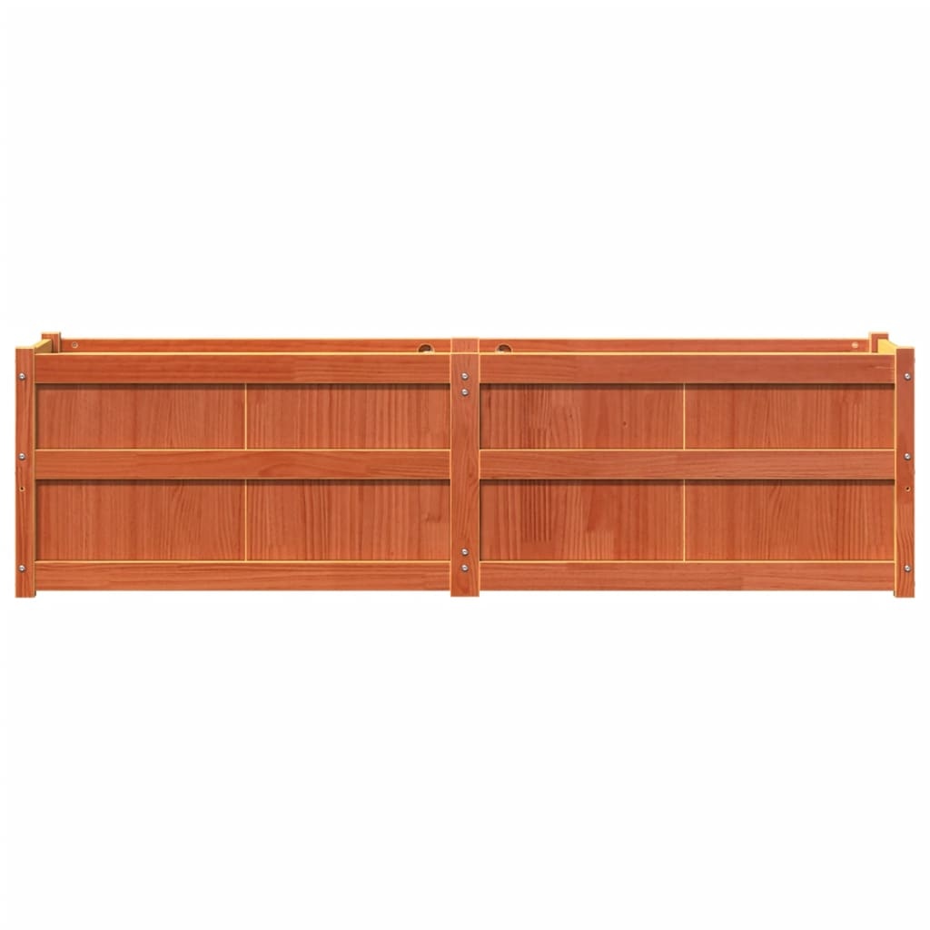 VidaXL Plantenbak 180x50x50 cm massief grenenhout wasbruin