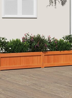 VidaXL Plantenbak 180x31x31 cm massief grenenhout wasbruin
