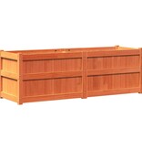VidaXL Plantenbak 150x50x50 cm massief grenenhout wasbruin