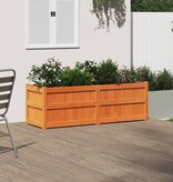 VidaXL Plantenbak 150x50x50 cm massief grenenhout wasbruin