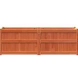 VidaXL Plantenbak 150x50x50 cm massief grenenhout wasbruin