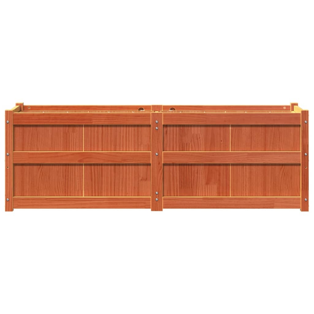 VidaXL Plantenbak 150x50x50 cm massief grenenhout wasbruin