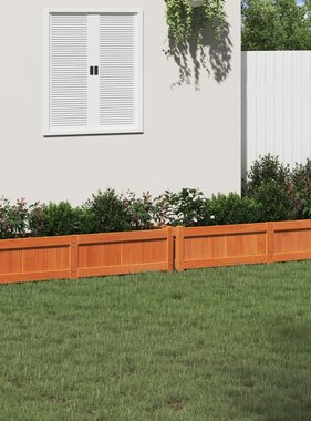 VidaXL Plantenbakken 2 st cm massief grenenhout wasbruin