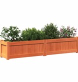 VidaXL Plantenbakken 2 st cm massief grenenhout wasbruin