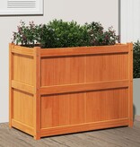 VidaXL Plantenbak 90x50x70 cm massief grenenhout wasbruin