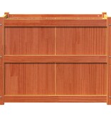 VidaXL Plantenbak 90x50x70 cm massief grenenhout wasbruin