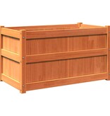 VidaXL Plantenbak 90x50x50 cm massief grenenhout wasbruin
