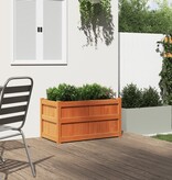 VidaXL Plantenbak 90x50x50 cm massief grenenhout wasbruin