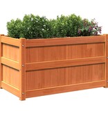 VidaXL Plantenbak 90x50x50 cm massief grenenhout wasbruin