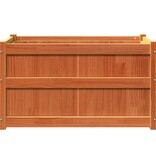 VidaXL Plantenbak 90x50x50 cm massief grenenhout wasbruin
