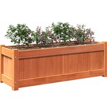 VidaXL Plantenbakken 2 st cm massief grenenhout wasbruin