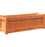 VidaXL Plantenbakken 2 st cm massief grenenhout wasbruin