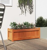 VidaXL Plantenbak 90x31x31 cm massief grenenhout wasbruin