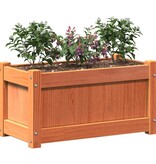 VidaXL Plantenbakken 2 st cm massief grenenhout wasbruin
