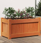 VidaXL Plantenbak 60x31x31 cm massief grenenhout wasbruin