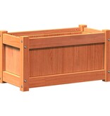 VidaXL Plantenbak 60x31x31 cm massief grenenhout wasbruin