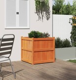 VidaXL Plantenbak 70x70x70 cm massief grenenhout wasbruin