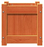 VidaXL Plantenbak 31x31x31 cm massief grenenhout wasbruin