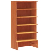 VidaXL Schoenenkast 52x30x104 cm massief grenenhout wasbruin