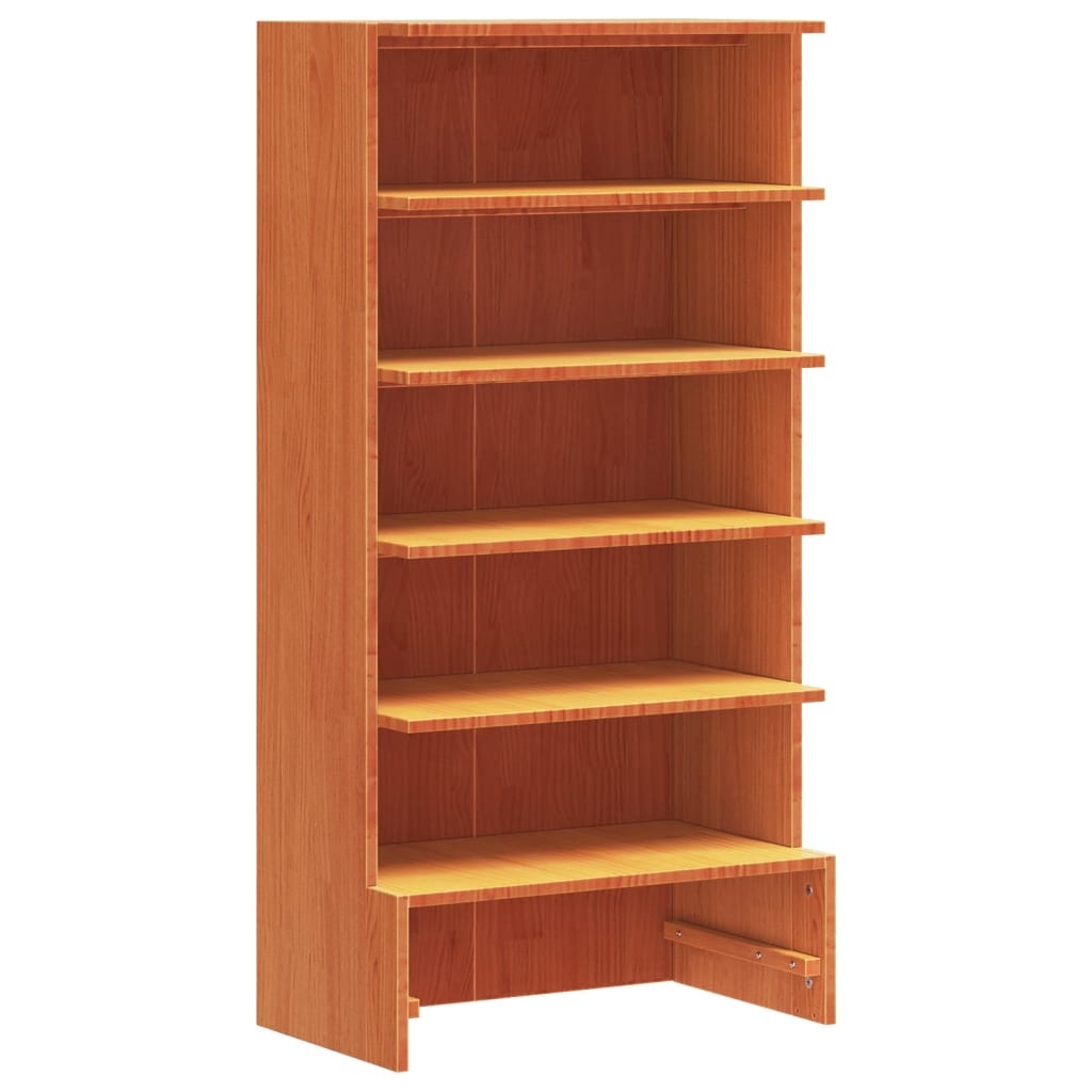 VidaXL Schoenenkast 52x30x104 cm massief grenenhout wasbruin