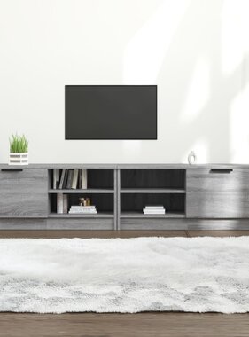 VidaXL Tv-meubelen 2 st 80x35x36,5 cm bewerkt hout grijs sonoma eiken