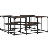 VidaXL Salontafel 91x91x40 cm bewerkt hout bruineikenkleurig
