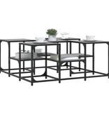 VidaXL Salontafel 91x91x40 cm bewerkt hout grijs sonoma eikenkleurig