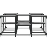VidaXL Salontafel 91x91x40 cm bewerkt hout grijs sonoma eikenkleurig