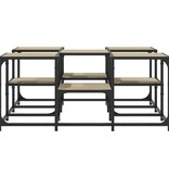 VidaXL Salontafel 91x91x40 cm bewerkt hout sonoma eikenkleurig