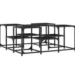 VidaXL Salontafel 91x91x40 cm bewerkt hout zwart