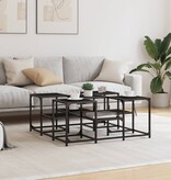VidaXL Salontafel 91x91x40 cm bewerkt hout zwart