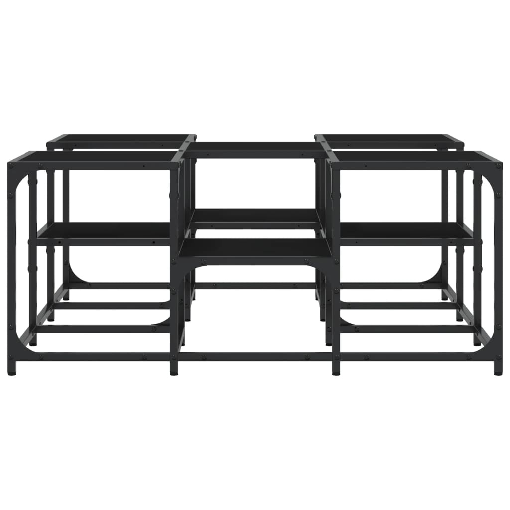 VidaXL Salontafel 91x91x40 cm bewerkt hout zwart