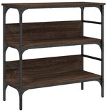 VidaXL Wandtafel 75x32x75 cm bewerkt hout bruin eikenkleur