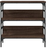 VidaXL Wandtafel 75x32x75 cm bewerkt hout bruin eikenkleur