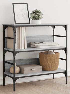 VidaXL Wandtafel 75x32x75 cm bewerkt hout grijs sonoma eikenkleurig