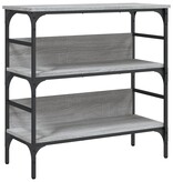 VidaXL Wandtafel 75x32x75 cm bewerkt hout grijs sonoma eikenkleurig