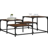 VidaXL Salontafel 87,5x87,5x40 cm bewerkt hout bruineikenkleurig