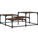 VidaXL Salontafel 87,5x87,5x40 cm bewerkt hout bruineikenkleurig